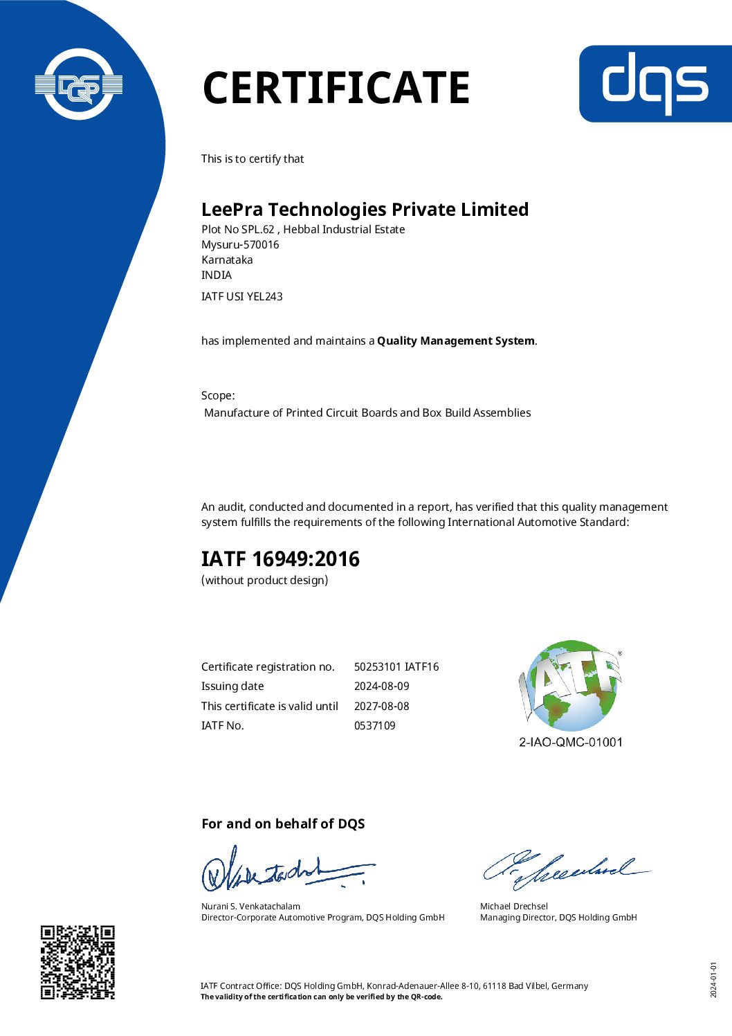 50253101-LeePra Technologies Private Limited-IATF_RA